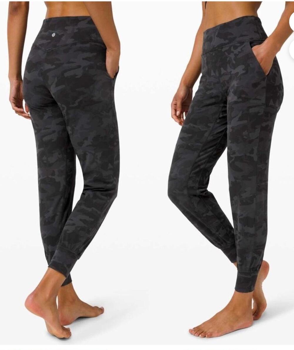 Lululemon Align Jogger 27" Black Grey Camo Size 4
